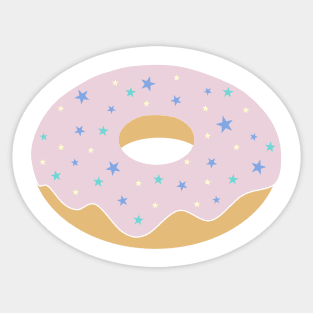 Starry Donut (Purple) Sticker